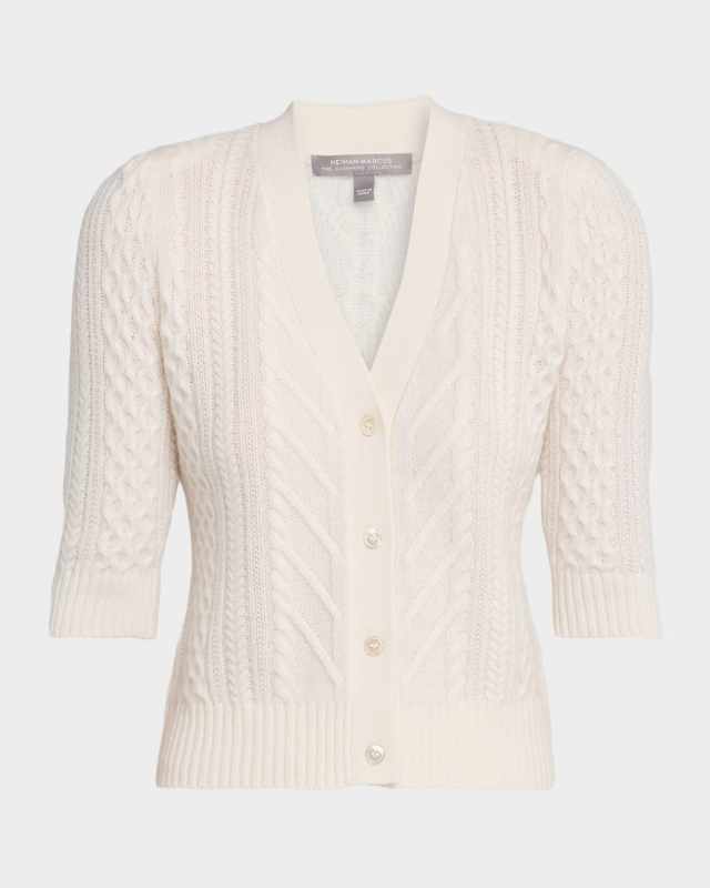 Cashmere Cable-Knit Cardigan